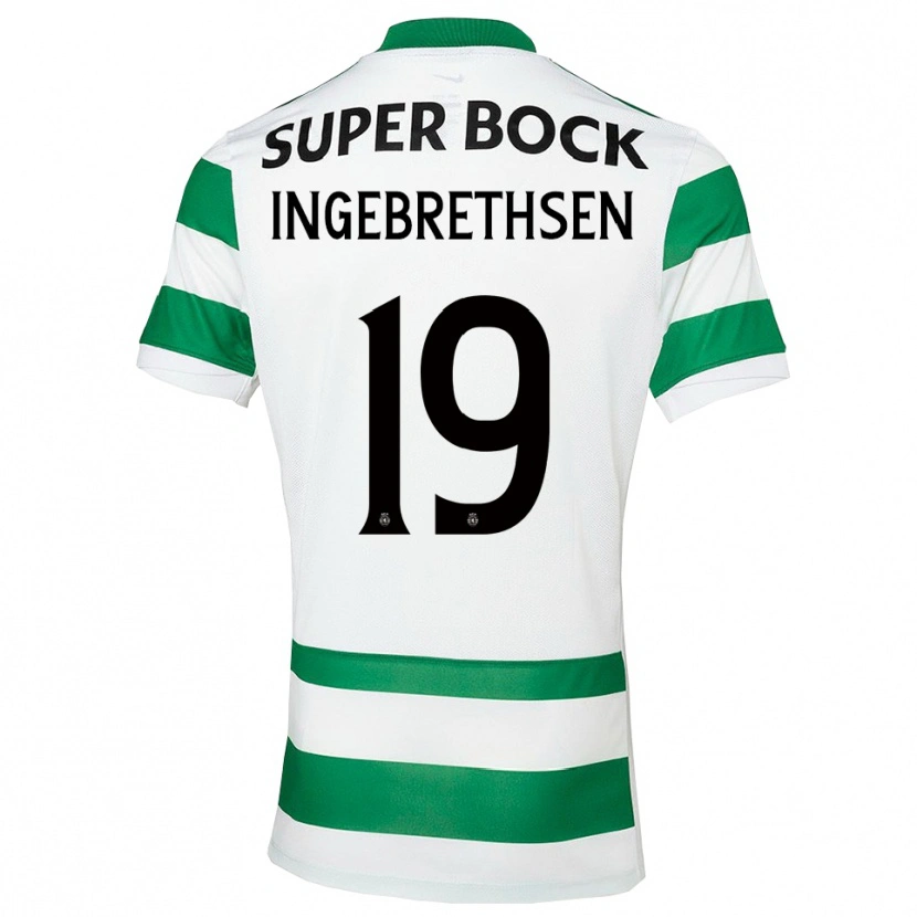 DanxenキッズErik Ingebrethsen#19グリーン ホワイトホームシャツ2025/26ジャージーユニフォーム