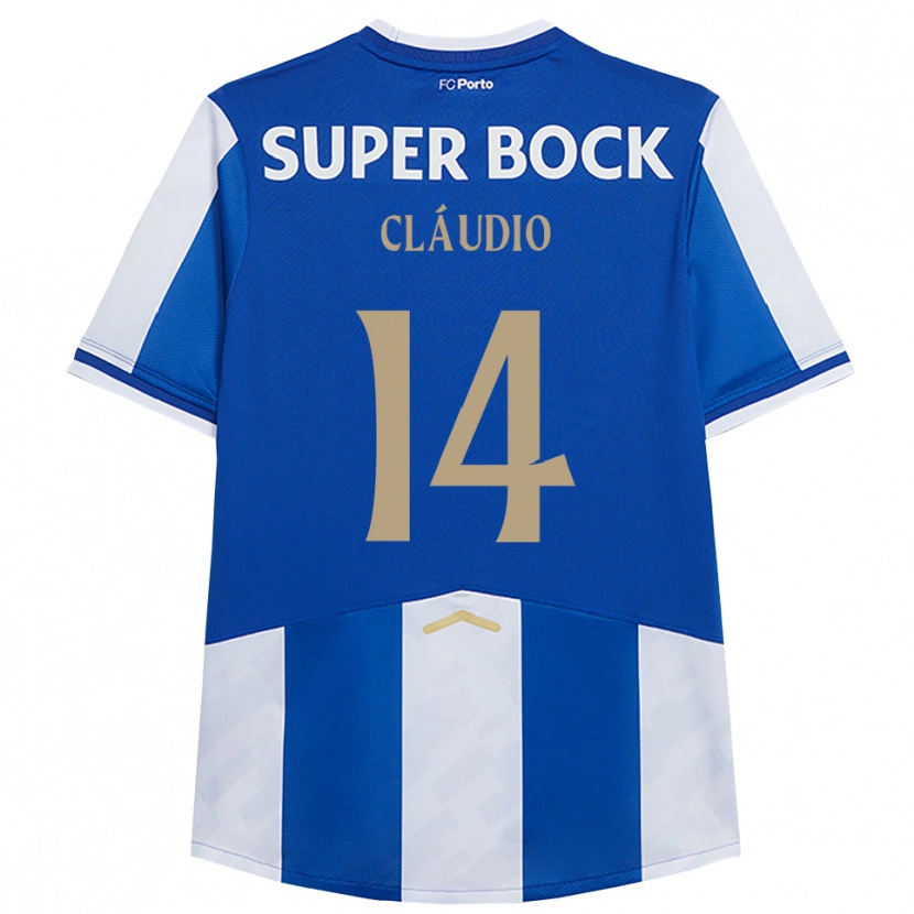 DanxenキッズCláudio Ramos#14ブルー ホワイトホームシャツ2025/26ジャージーユニフォーム