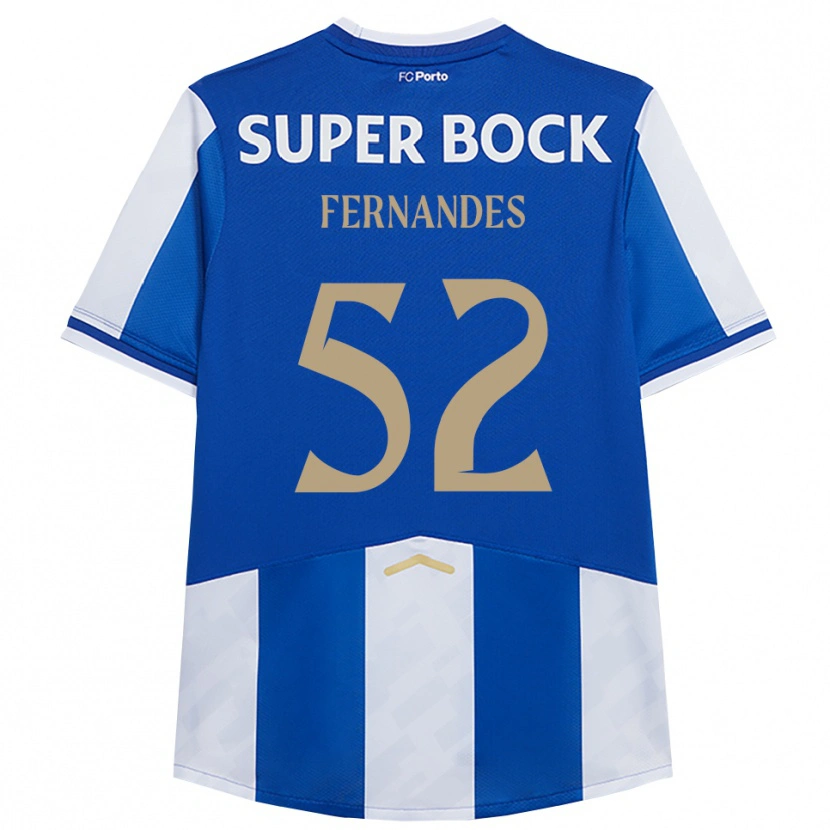 Danxenキッズマルティム・フェルナンデス#52ブルー ホワイトホームシャツ2025/26ジャージーユニフォーム