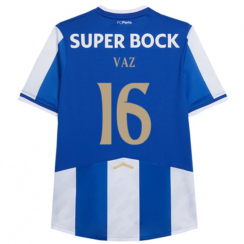 DanxenキッズMatilde Vaz#16ブルー ホワイトホームシャツ2025/26ジャージーユニフォーム