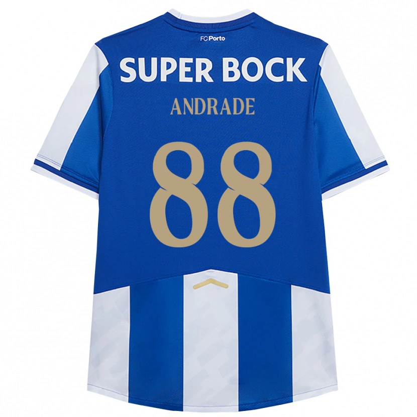 Danxenキッズドミンゴス・アンドラーデ#88ブルー ホワイトホームシャツ2025/26ジャージーユニフォーム
