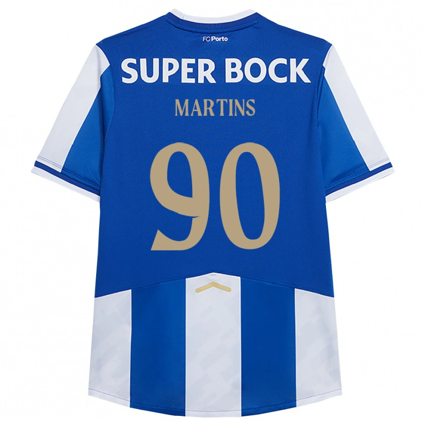 Danxenキッズギル・マーティンズ#90ブルー ホワイトホームシャツ2025/26ジャージーユニフォーム