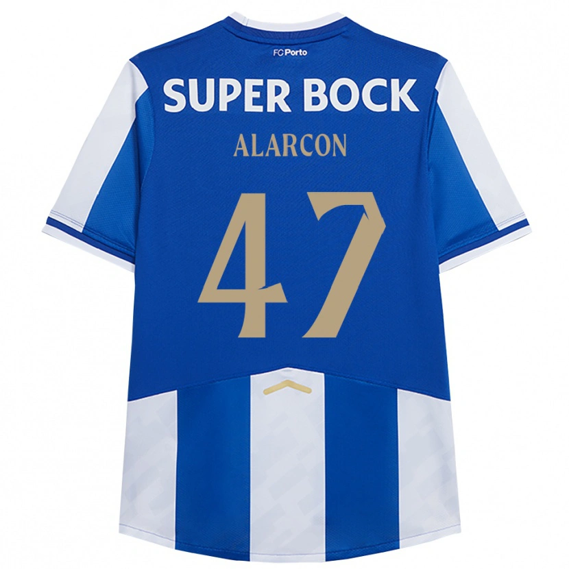Danxenキッズ天使アラルコン#47ブルー ホワイトホームシャツ2025/26ジャージーユニフォーム