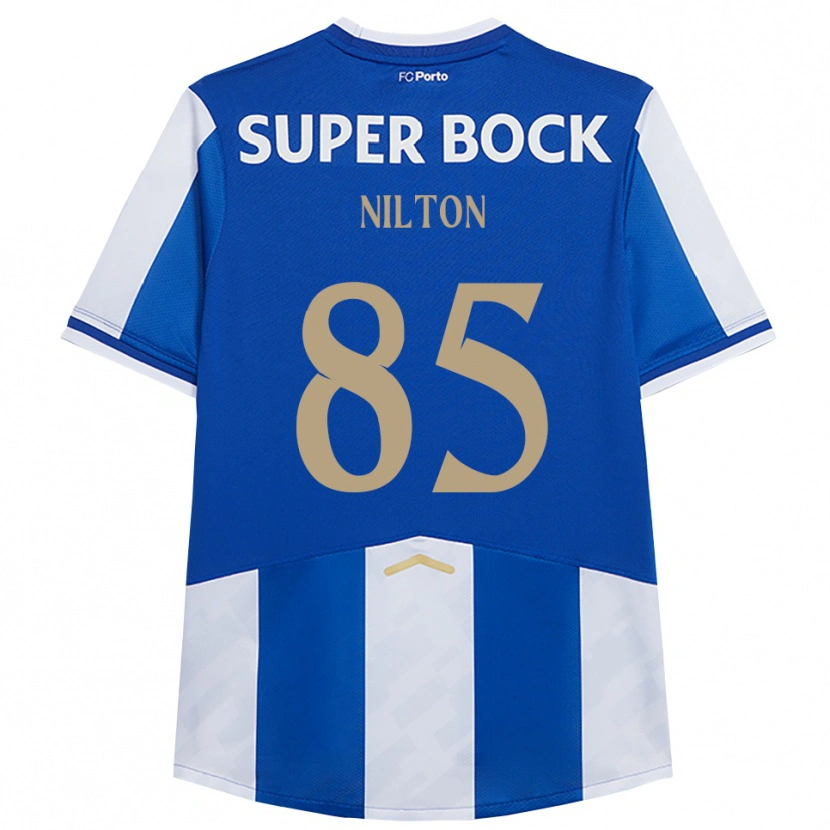 Danxenキッズニウトン#85ブルー ホワイトホームシャツ2025/26ジャージーユニフォーム