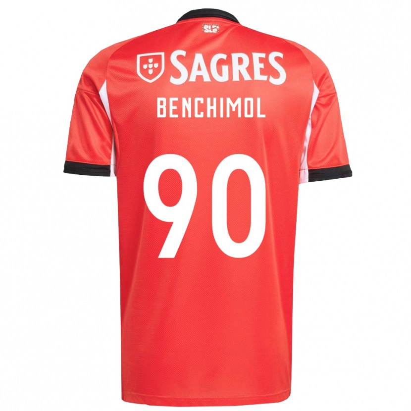 Danxenキッズベンチモール#90レッド ホワイトホームシャツ2025/26ジャージーユニフォーム