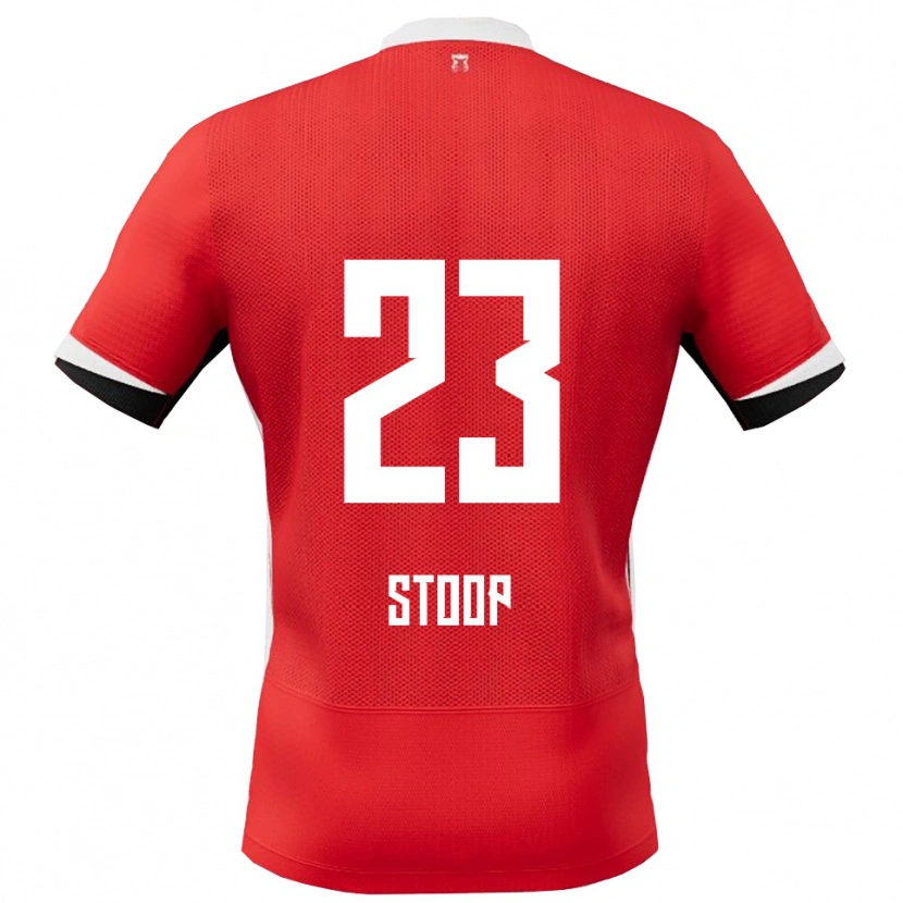 DanxenキッズMaudy Stoop#23レッド ホワイトホームシャツ2025/26ジャージーユニフォーム