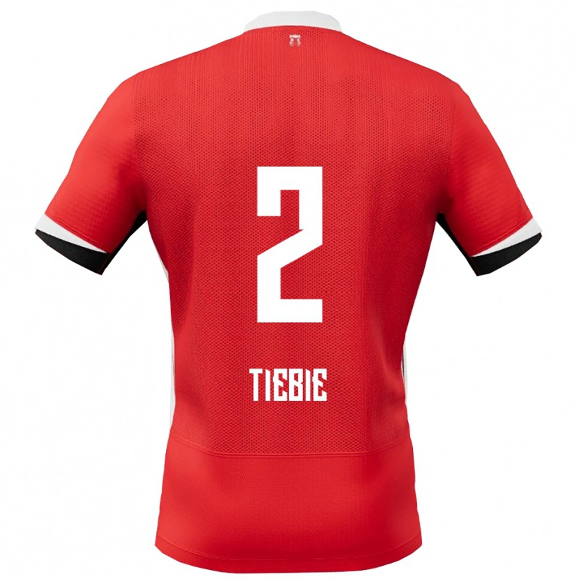 DanxenキッズJob Tiebie#2レッド ホワイトホームシャツ2025/26ジャージーユニフォーム