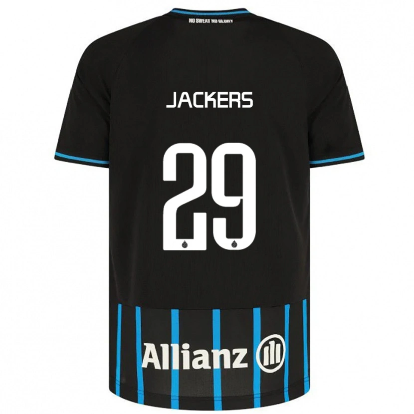 Danxenキッズノルディン・ジャッカース#29ブラック ブルーホームシャツ2025/26ジャージーユニフォーム