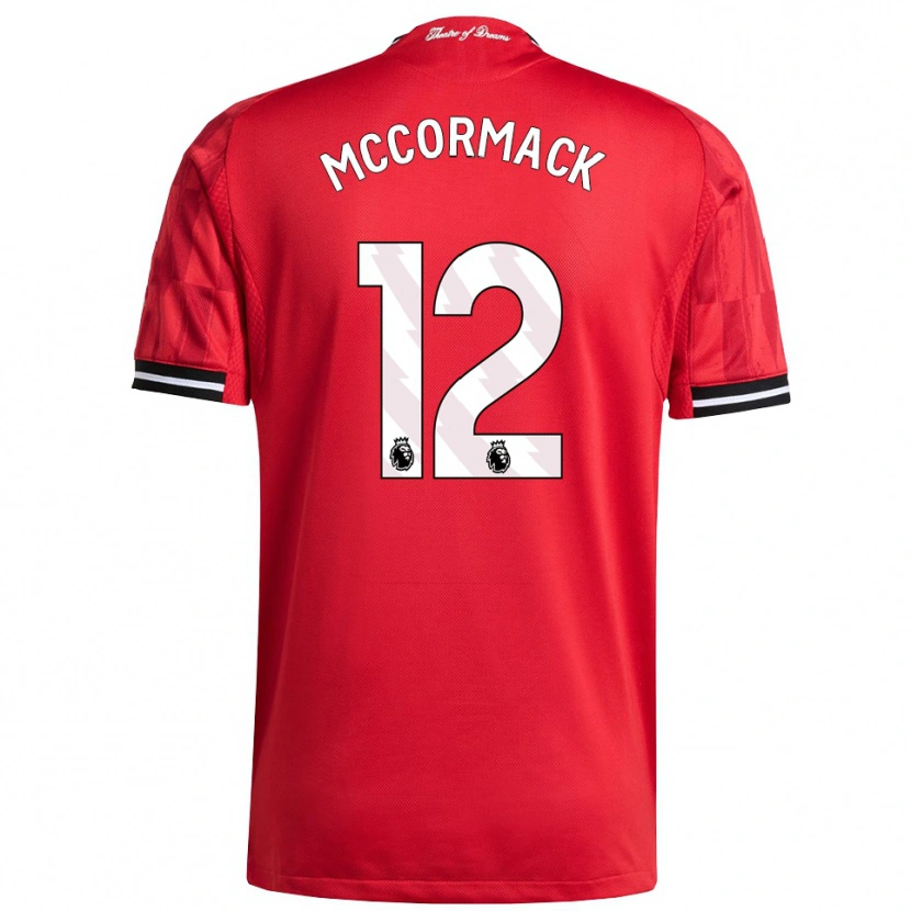DanxenキッズRafe Mccormack#12レッド ブラック ホワイトホームシャツ2025/26ジャージーユニフォーム