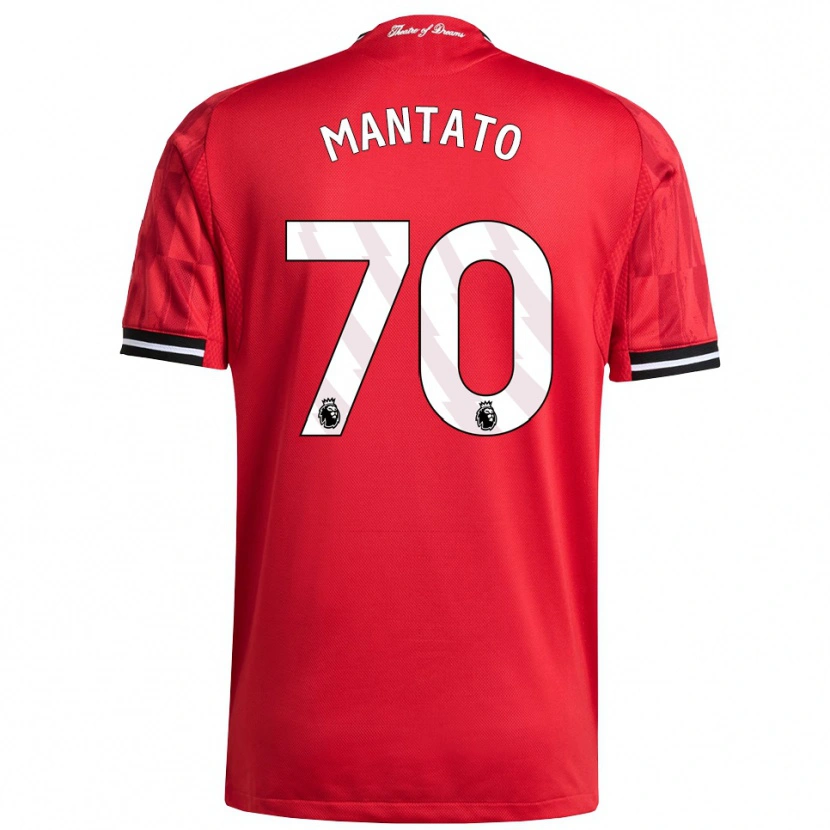 DanxenキッズBendito Mantato#70レッド ブラック ホワイトホームシャツ2025/26ジャージーユニフォーム