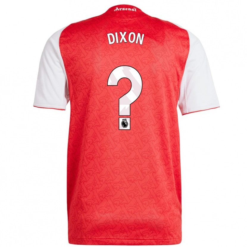 DanxenキッズDanny Dixon#0レッド ホワイトホームシャツ2025/26ジャージーユニフォーム