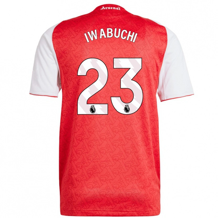 Danxenキッズ岩渕 真奈#23レッド ホワイトホームシャツ2025/26ジャージーユニフォーム