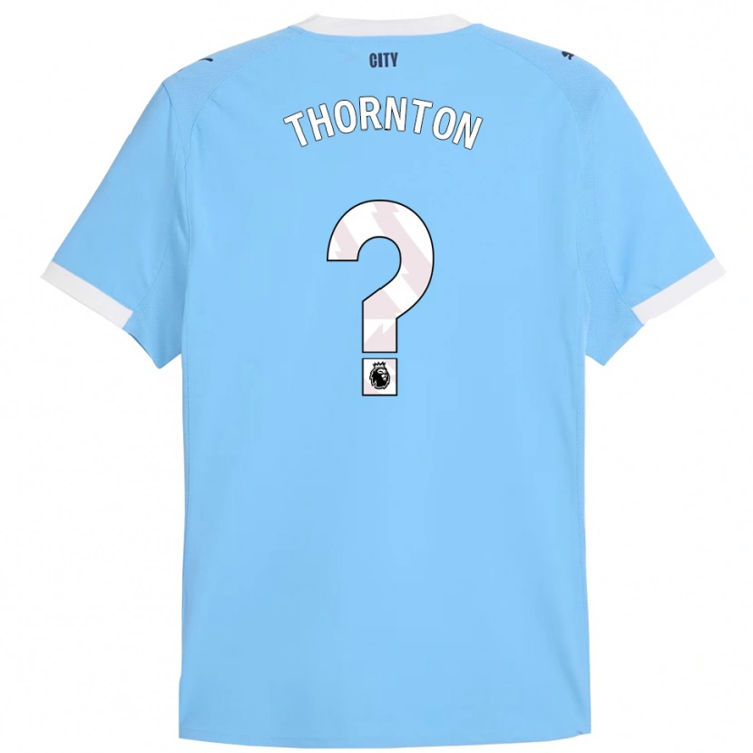 DanxenキッズArchie Thornton#0スカイブルー ホワイトホームシャツ2025/26ジャージーユニフォーム