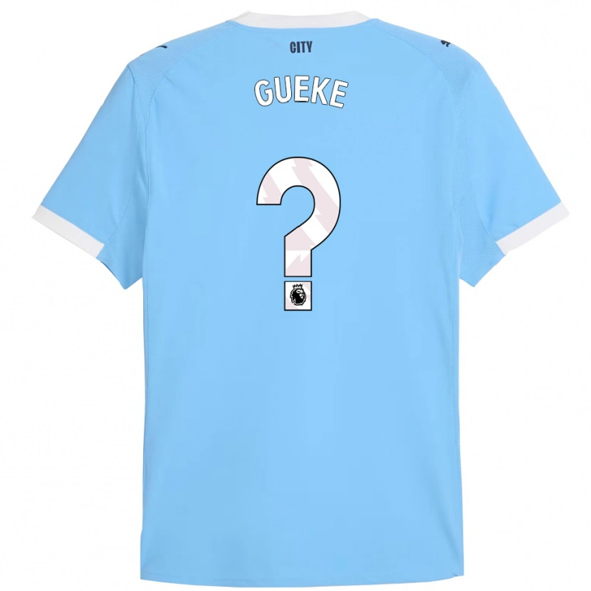 DanxenキッズWilliam Gueke#0スカイブルー ホワイトホームシャツ2025/26ジャージーユニフォーム