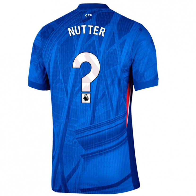 DanxenキッズWalter Nutter#0ブルー ホワイトホームシャツ2025/26ジャージーユニフォーム