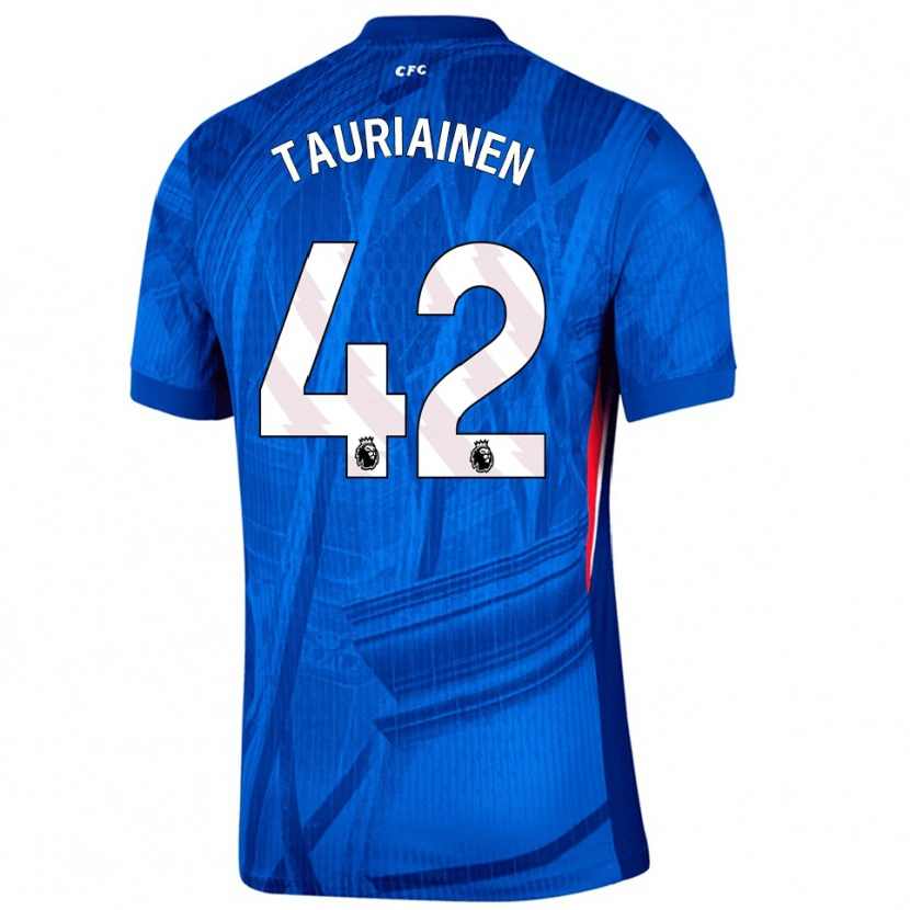 Danxenキッズジミ・タウリアイネン#42ブルー ホワイトホームシャツ2025/26ジャージーユニフォーム