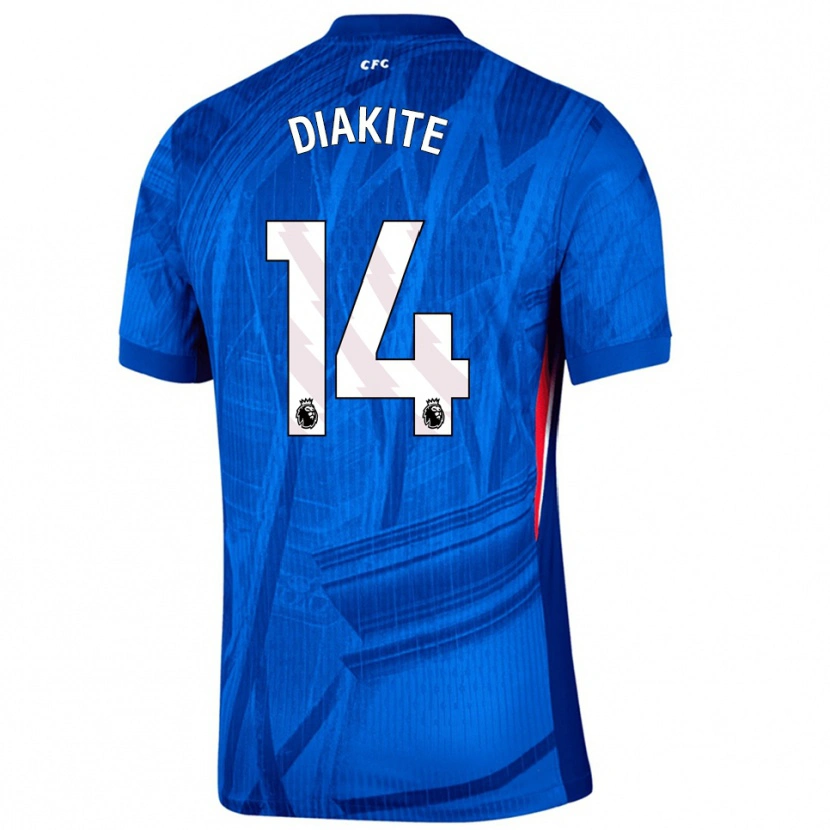 DanxenキッズCalvin Diakite#14ブルー ホワイトホームシャツ2025/26ジャージーユニフォーム