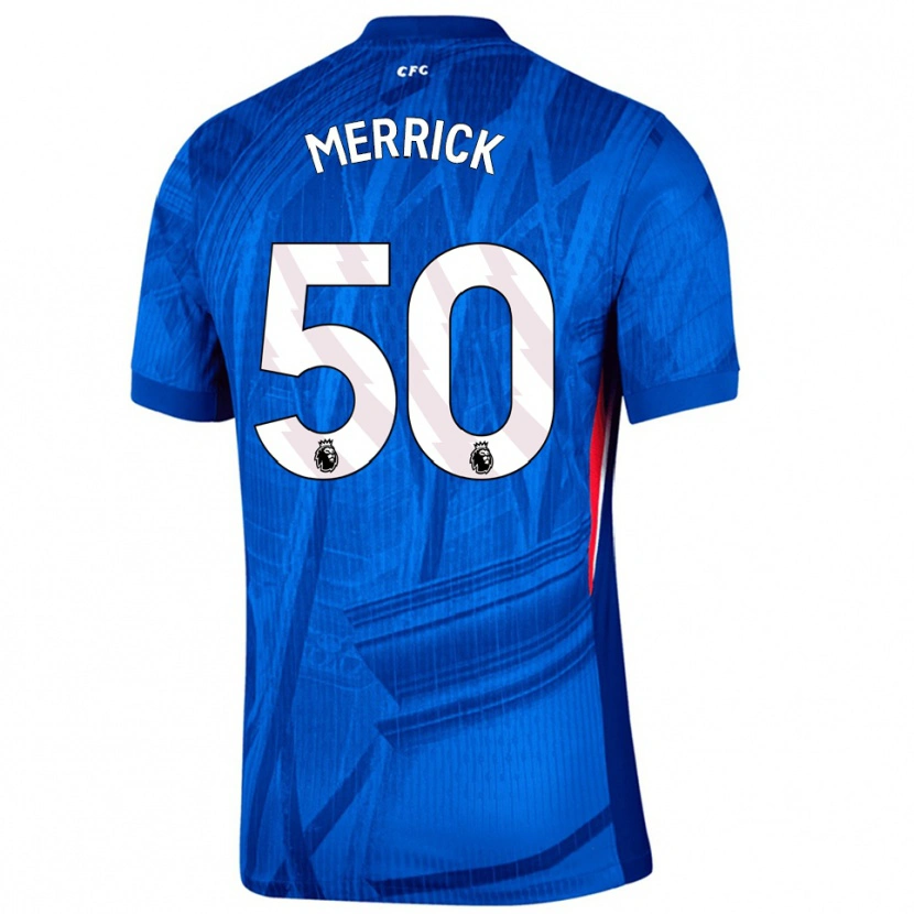 Danxenキッズマックス・メリック#50ブルー ホワイトホームシャツ2025/26ジャージーユニフォーム