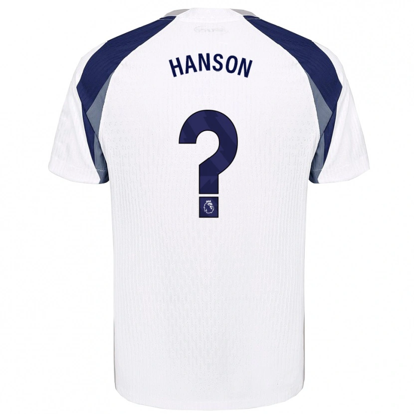 DanxenキッズCayon Hanson#0ホワイト ネイビーホームシャツ2025/26ジャージーユニフォーム