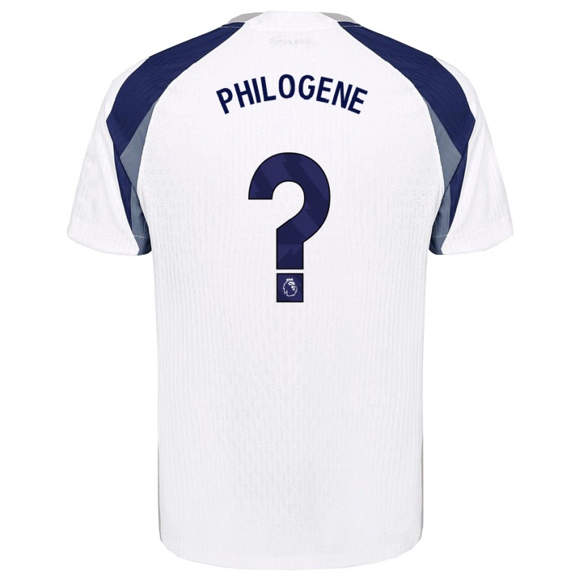 DanxenキッズBlake Philogene#0ホワイト ネイビーホームシャツ2025/26ジャージーユニフォーム