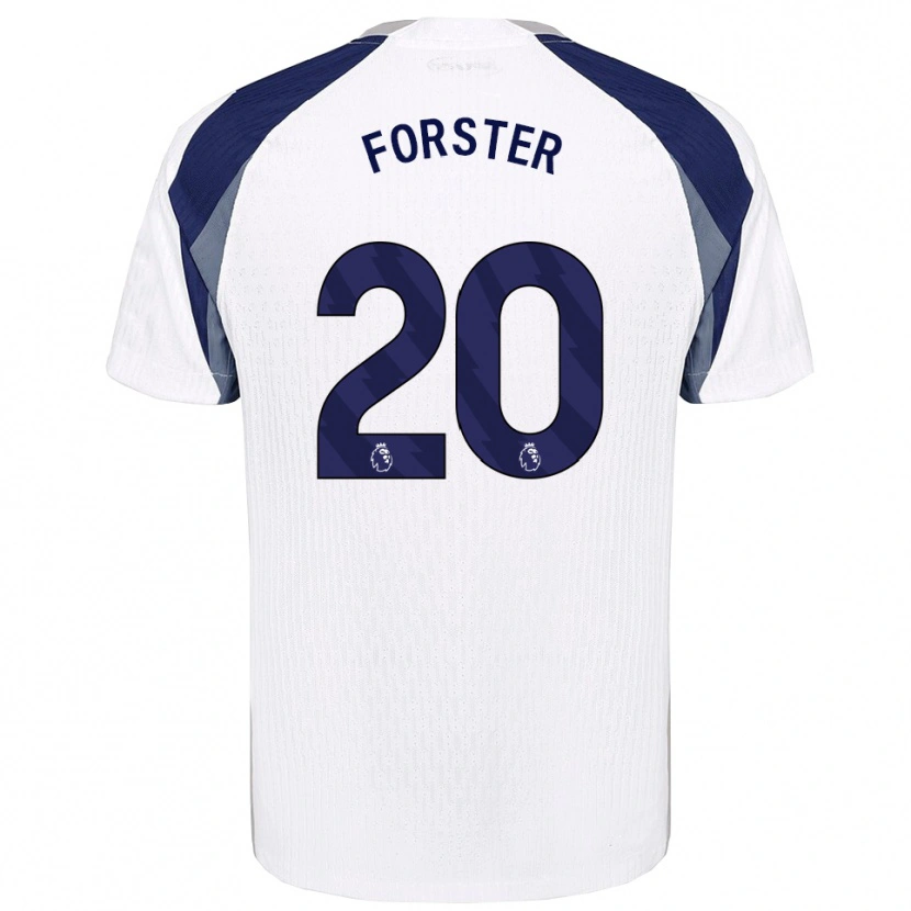Danxenキッズフレイザー・フォースター#20ホワイト ネイビーホームシャツ2025/26ジャージーユニフォーム