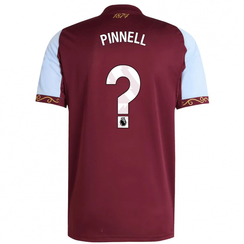 DanxenキッズHarry Pinnell#0バーガンディ スカイブルーホームシャツ2025/26ジャージーユニフォーム