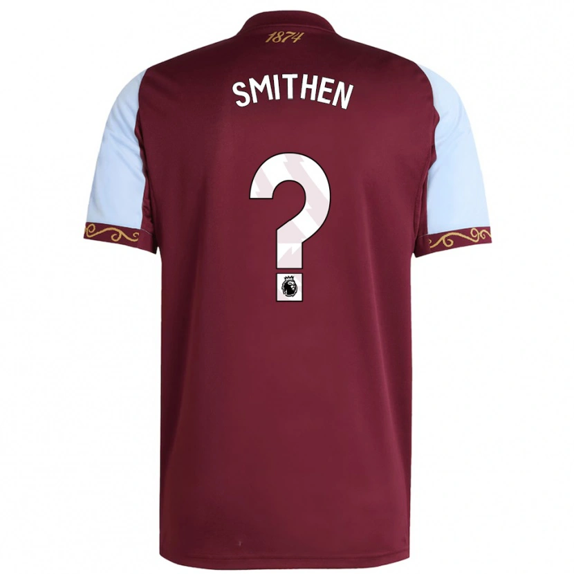 DanxenキッズTay'veon Smithen#0バーガンディ スカイブルーホームシャツ2025/26ジャージーユニフォーム