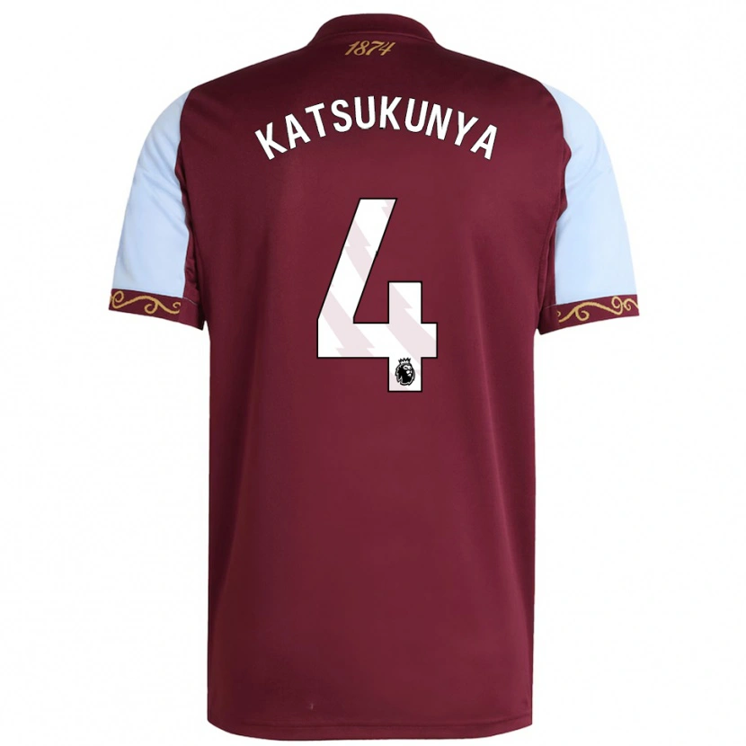 DanxenキッズThierry Katsukunya#4バーガンディ スカイブルーホームシャツ2025/26ジャージーユニフォーム