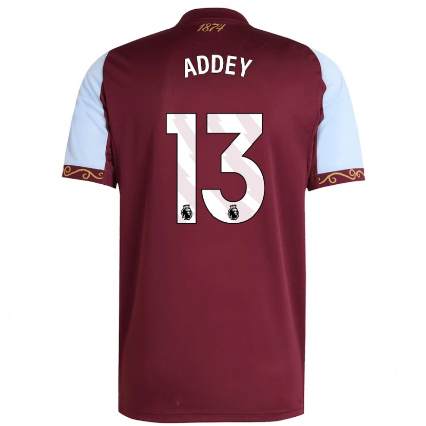 DanxenキッズFarid Addey#13バーガンディ スカイブルーホームシャツ2025/26ジャージーユニフォーム
