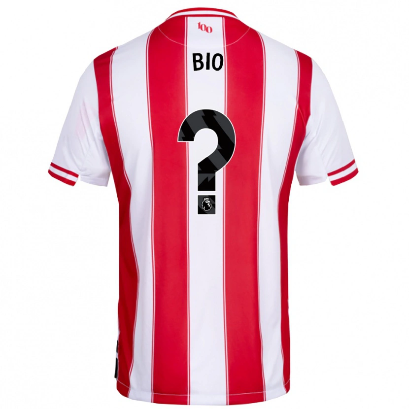 DanxenキッズSamuel Bio#0レッド ホワイトホームシャツ2025/26ジャージーユニフォーム