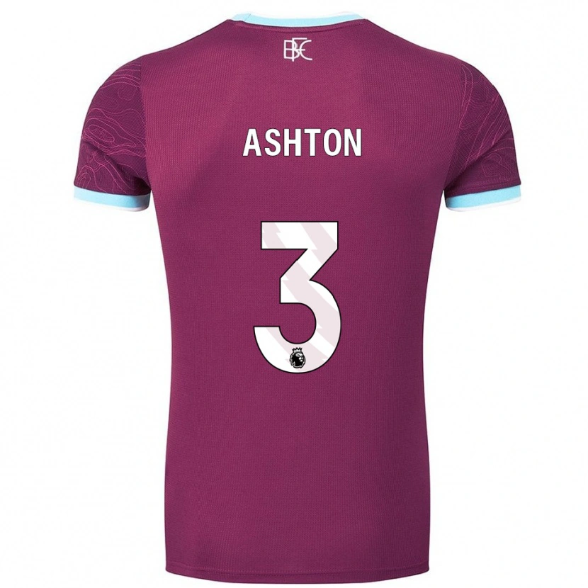 DanxenキッズJoe Ashton#3バーガンディ スカイブルーホームシャツ2025/26ジャージーユニフォーム