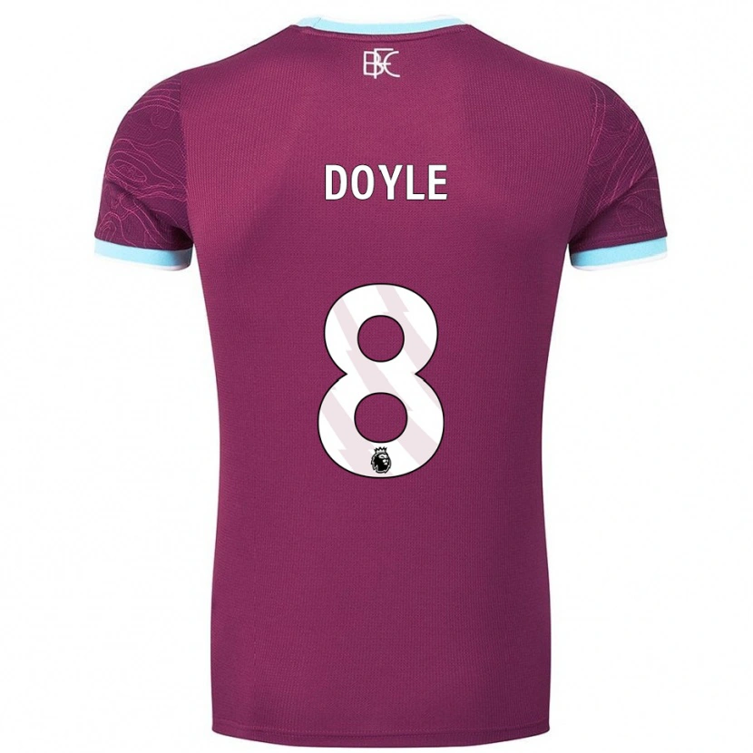 DanxenキッズEmma Doyle#8バーガンディ スカイブルーホームシャツ2025/26ジャージーユニフォーム