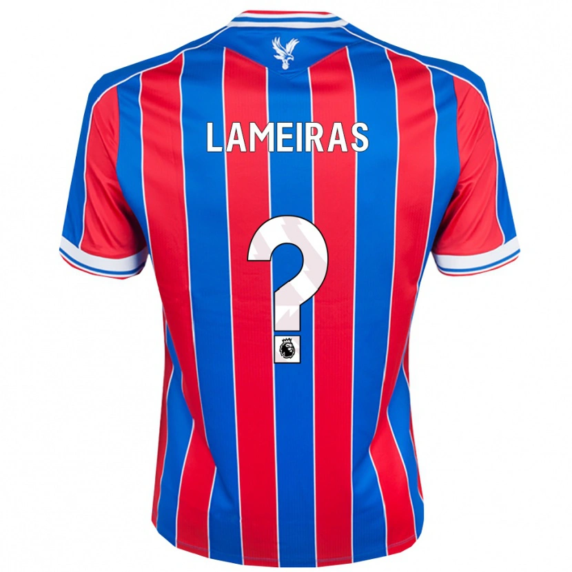 DanxenキッズEnrique Lameiras#0ブルー レッド ホワイトホームシャツ2025/26ジャージーユニフォーム