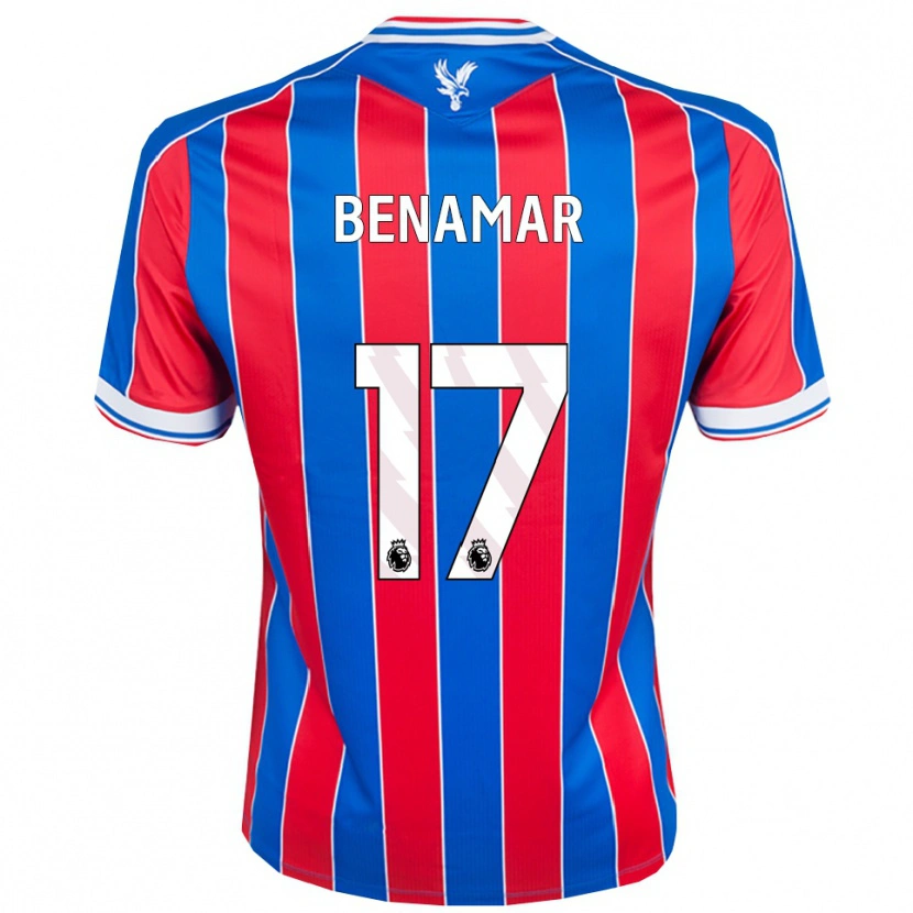 Danxenキッズディーン・ベナマル#17ブルー レッド ホワイトホームシャツ2025/26ジャージーユニフォーム