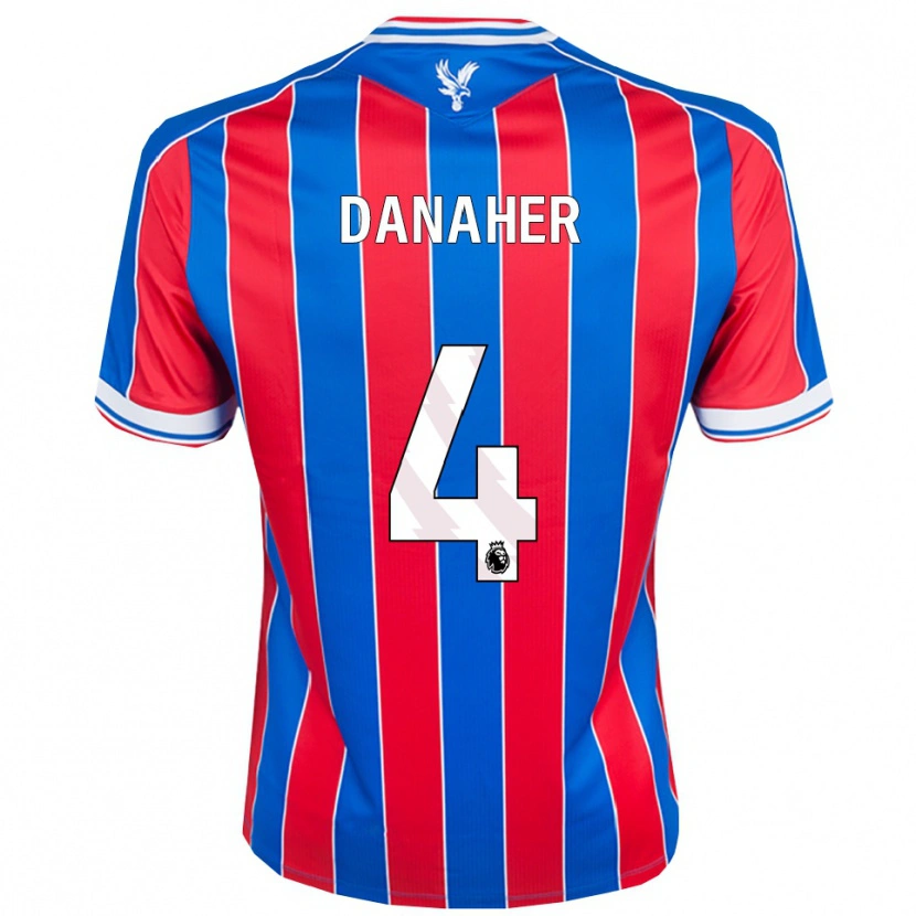 Danxenキッズユアン・ダナハー#4ブルー レッド ホワイトホームシャツ2025/26ジャージーユニフォーム