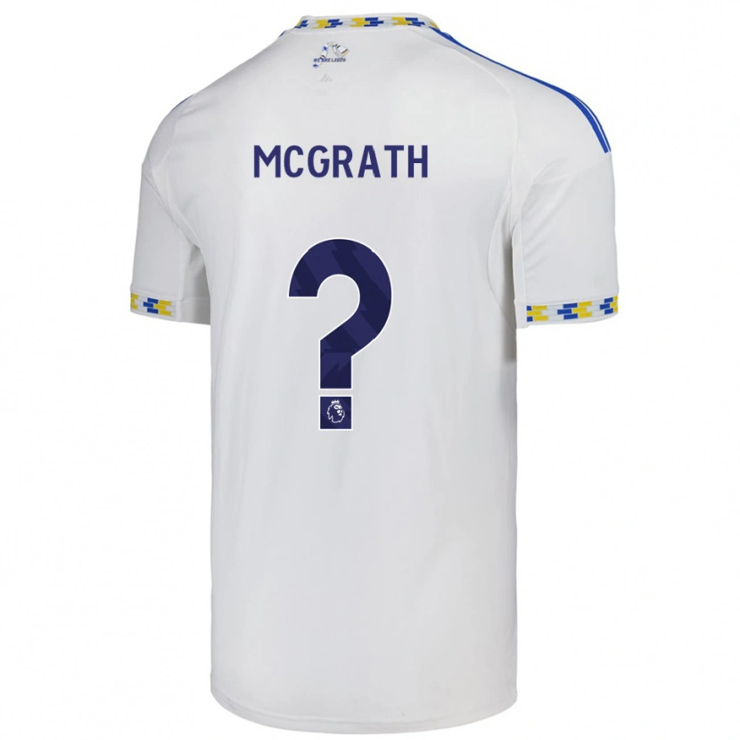 DanxenキッズRonnie Mcgrath#0ホワイト ブルーホームシャツ2025/26ジャージーユニフォーム