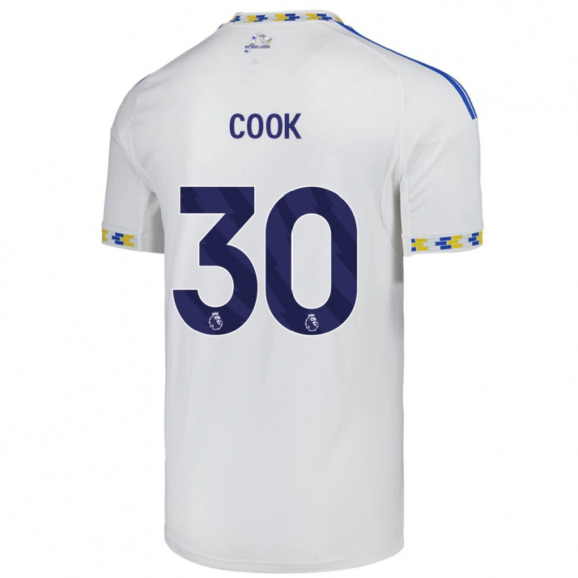 DanxenキッズRobbie Cook#30ホワイト ブルーホームシャツ2025/26ジャージーユニフォーム