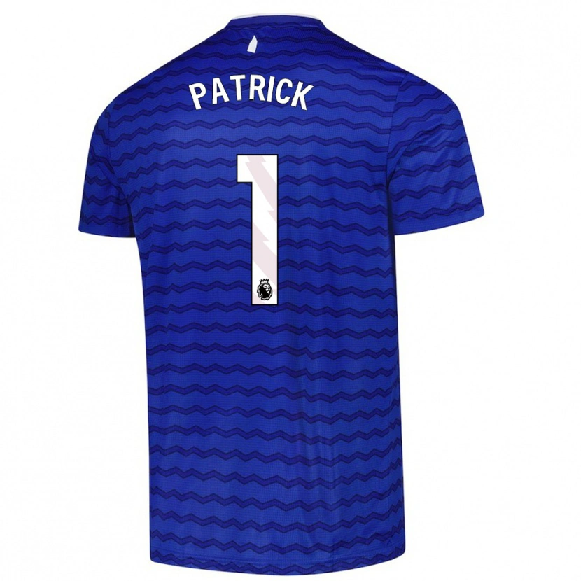 DanxenキッズSeve Patrick#1ブルー ネイビーホームシャツ2025/26ジャージーユニフォーム