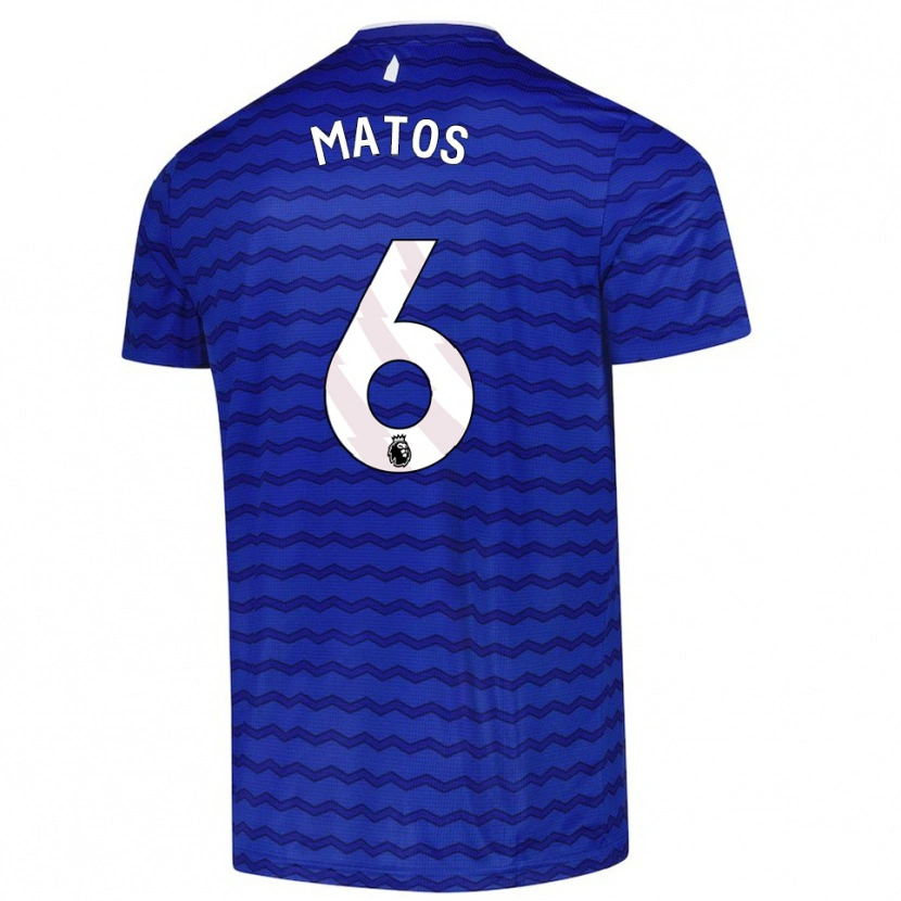 DanxenキッズMelvin Matos#6ブルー ネイビーホームシャツ2025/26ジャージーユニフォーム