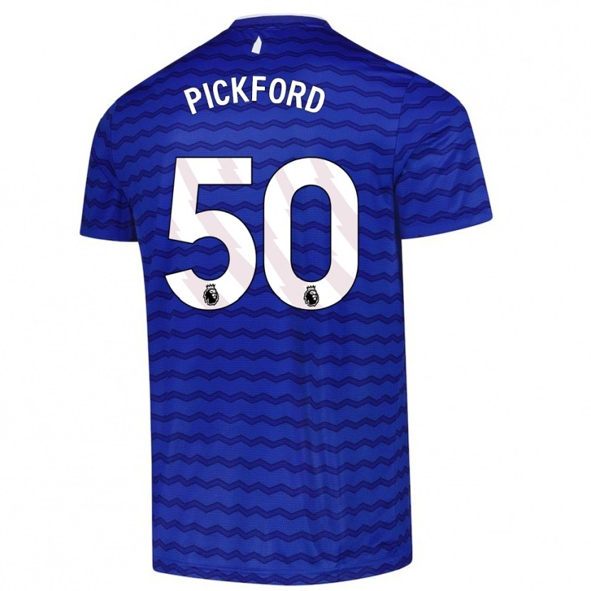 Danxenキッズジョージピックフォード#50ブルー ネイビーホームシャツ2025/26ジャージーユニフォーム