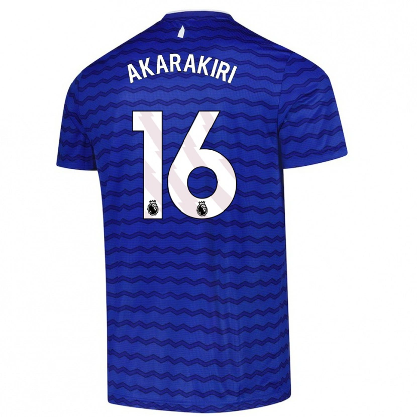 DanxenキッズDemi Akarakiri#16ブルー ネイビーホームシャツ2025/26ジャージーユニフォーム
