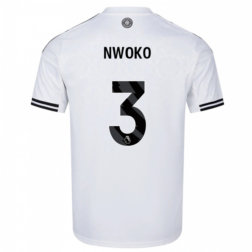 DanxenキッズChibuzo Nwoko#3ホワイト ブラックホームシャツ2025/26ジャージーユニフォーム