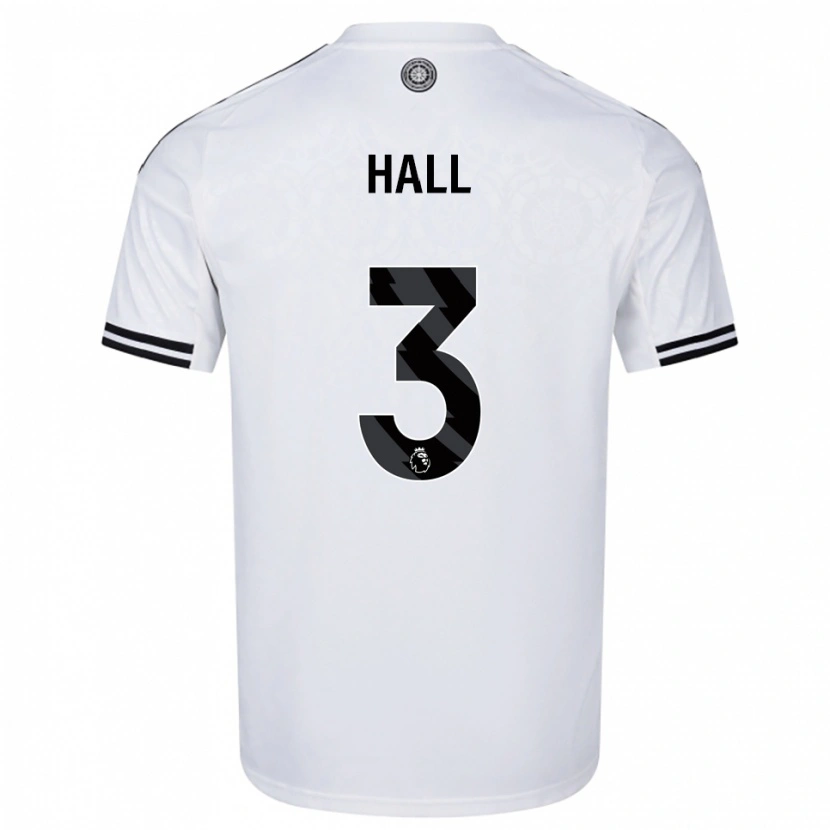 DanxenキッズMarcell Hall#3ホワイト ブラックホームシャツ2025/26ジャージーユニフォーム