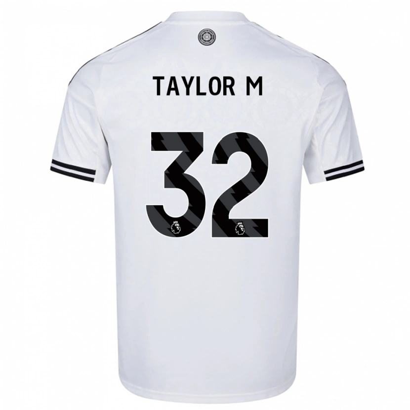 DanxenキッズBelle Taylor-M#32ホワイト ブラックホームシャツ2025/26ジャージーユニフォーム