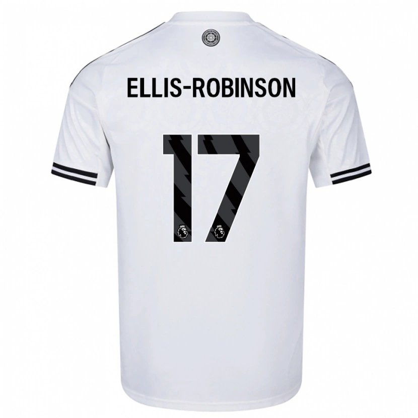 DanxenキッズEddie Ellis-Robinson#17ホワイト ブラックホームシャツ2025/26ジャージーユニフォーム