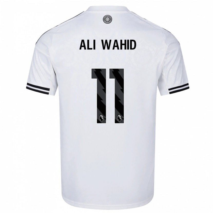 DanxenキッズFarhaan Ali Wahid#11ホワイト ブラックホームシャツ2025/26ジャージーユニフォーム