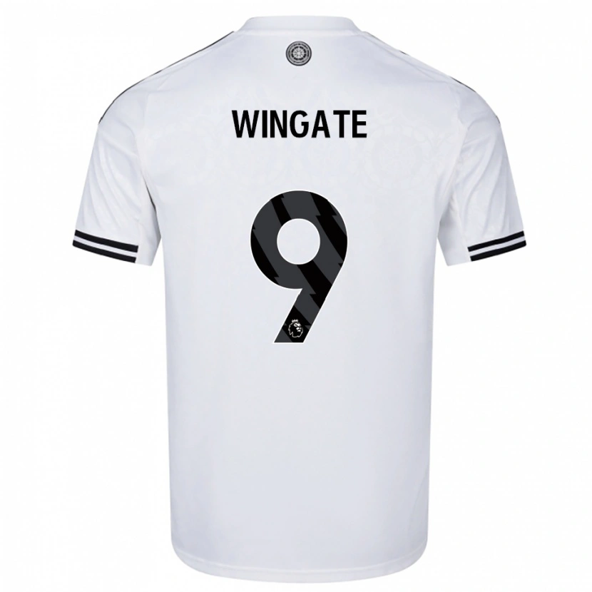 DanxenキッズTom Wingate#9ホワイト ブラックホームシャツ2025/26ジャージーユニフォーム