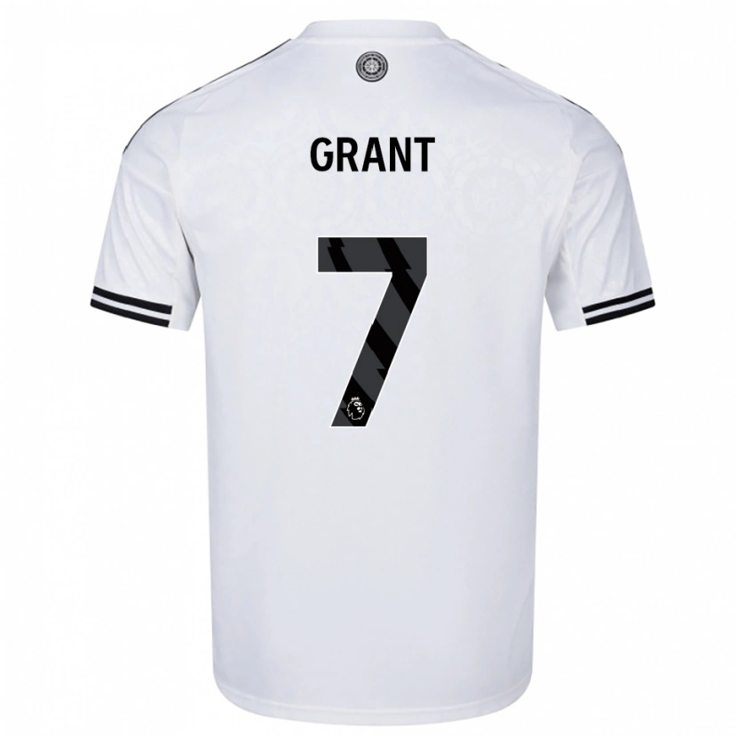 DanxenキッズKyle Grant#7ホワイト ブラックホームシャツ2025/26ジャージーユニフォーム