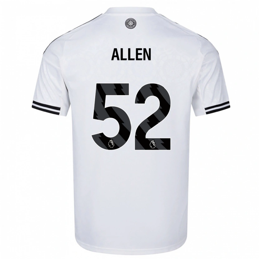 DanxenキッズMichael Allen#52ホワイト ブラックホームシャツ2025/26ジャージーユニフォーム