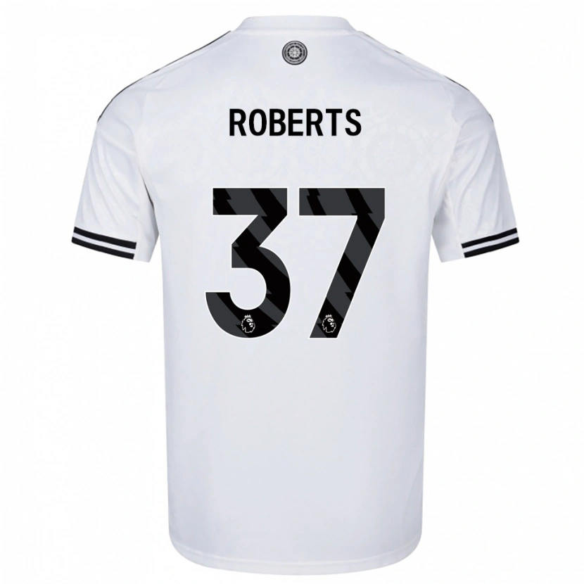 DanxenキッズSophia Roberts#37ホワイト ブラックホームシャツ2025/26ジャージーユニフォーム